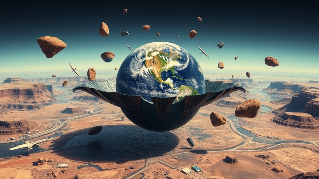 impact on earth s terrain