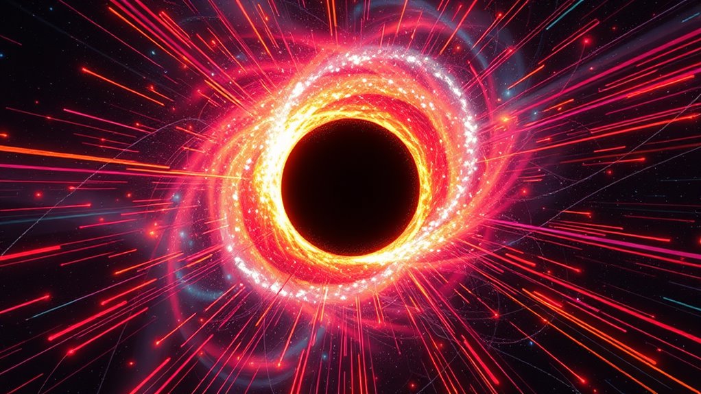 jets emitting radiation energy